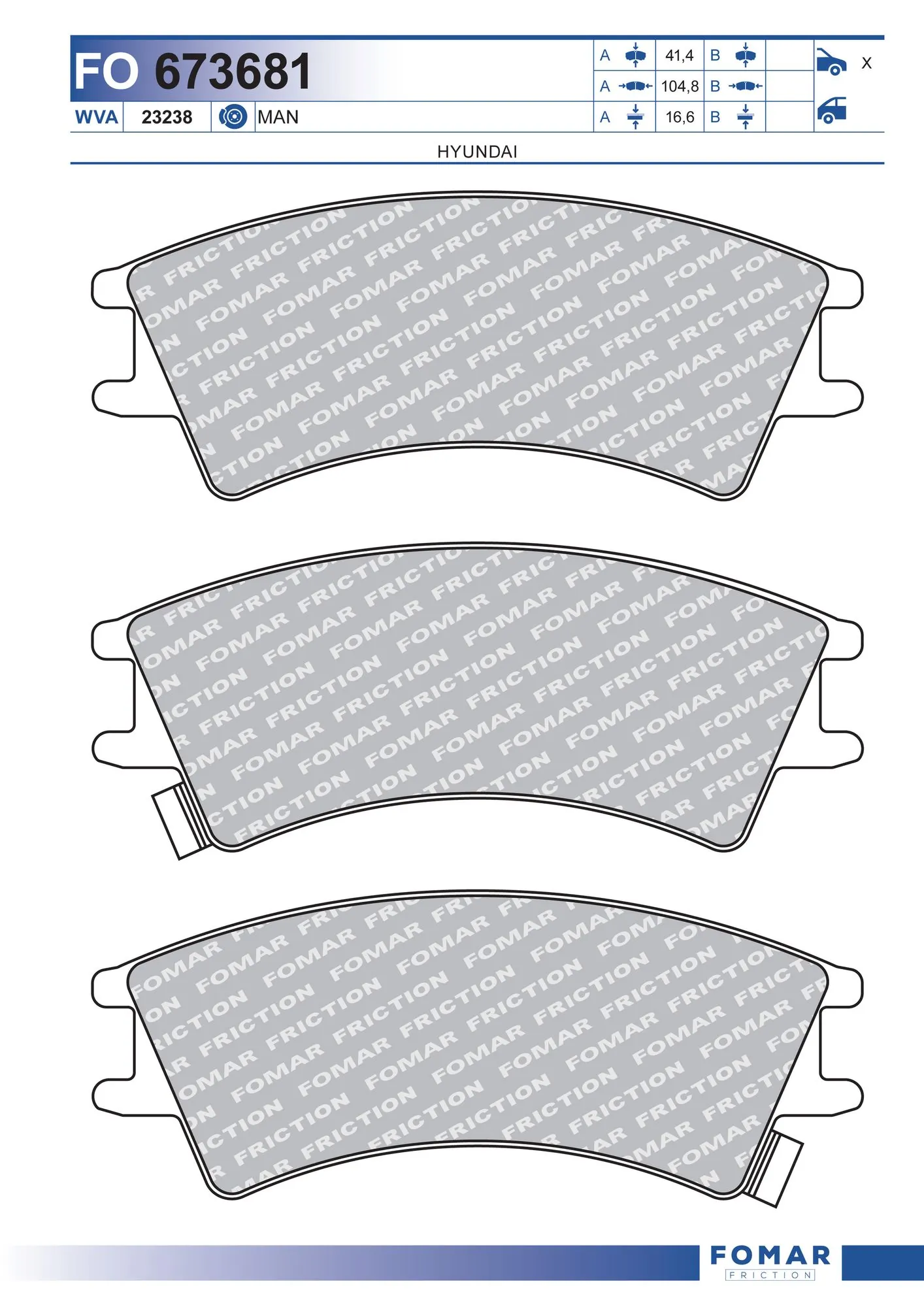 Brake Pad Set, disc brake